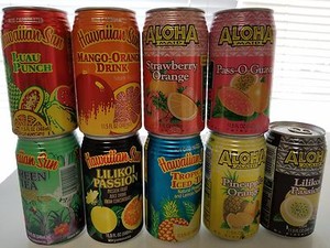 HAWAIIAN SUN ALOHA MAID Fruit Drink Sample 6 Pack of 11.5 oz Cans
