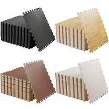 12x Interlocking Gym Floor Mat Tiles Soft Smooth EVA Foam Yoga Kids Play Hot Tub