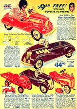 1937 Sears Pedal Cars - Christmas Catalog Page Magnet
