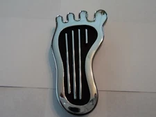 Barefoot Chrome Dimmer Switch Cover for Floor Mount Dimmers Vintage Hot Rod 