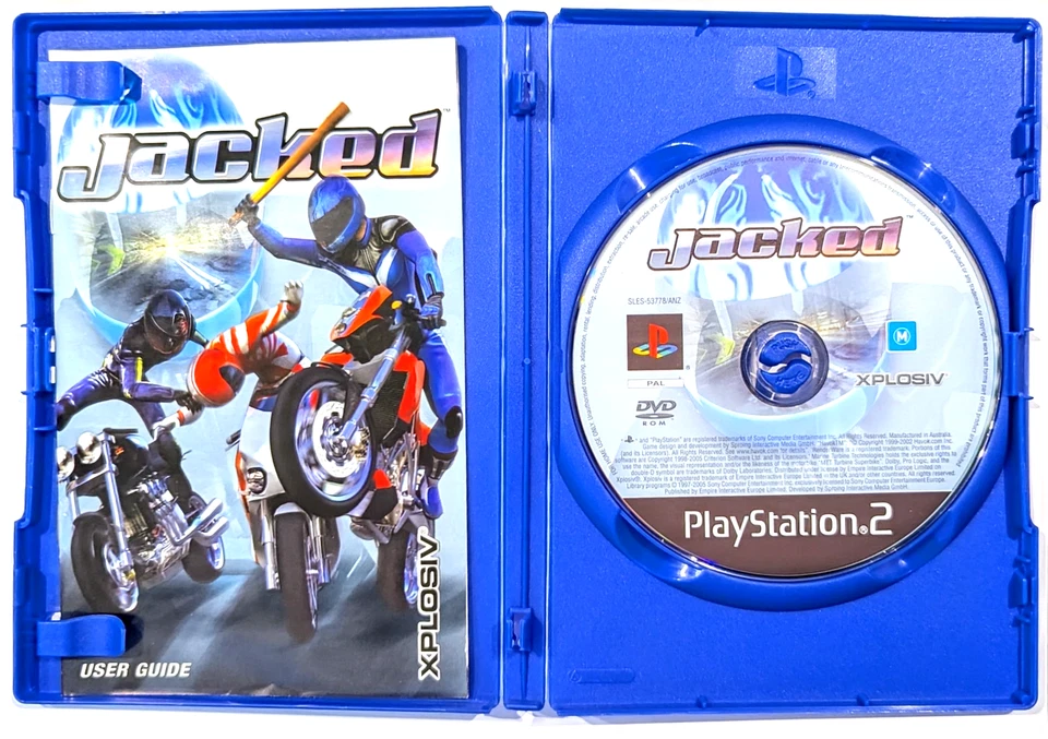 Jacked PS2 Sony Playstation 2 Black Label Complete with Manual PAL VGC - Image 3 of 4