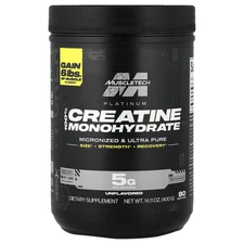 Muscletech, Essential Series, Platinum 100% Creatine, Unflavored, 14.11 Oz