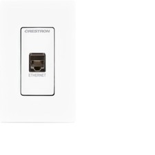 Crestron MP-WP183-W Media Presentation Wall Plate, Ethernet, White