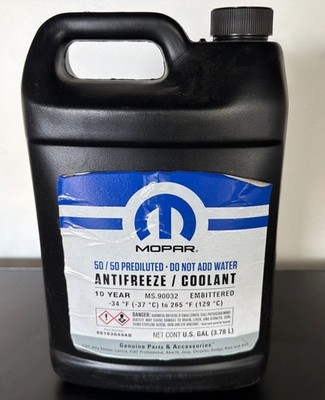 Mopar 68163849AB  Antifreeze Coolant 50/50 Prediluted New Unsealed