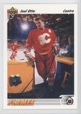 1991-92 Upper Deck French Joel Otto #165 0a4