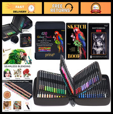 120 Colors Colored Pencils Set for Adult Coloring Books, Sketching Blending