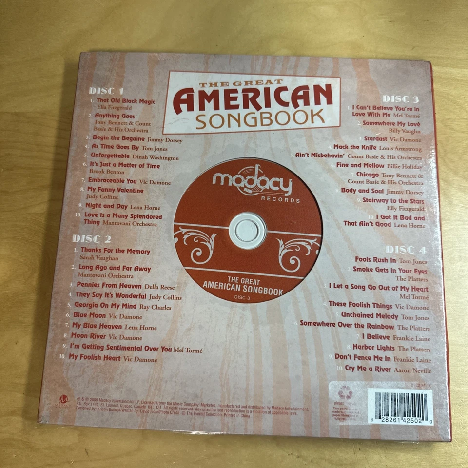 The Great American Songbook - 4 CDs 40-Tracks Original Artists Factory Sealed Foto 2 de 4