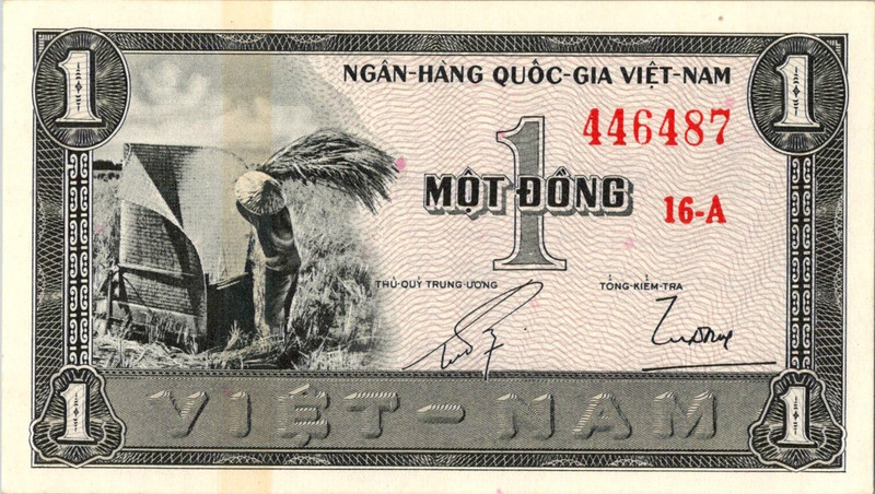 South Vietnam Viet Nam 1 Dong, ND(1955), UNC