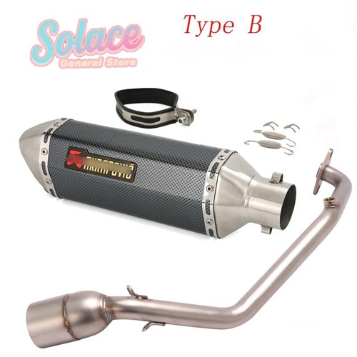 For Honda PCX 150 160 125 2020-2023 Whole Exhaust System Front Pipe Muffler Tips - Picture 3 of 16