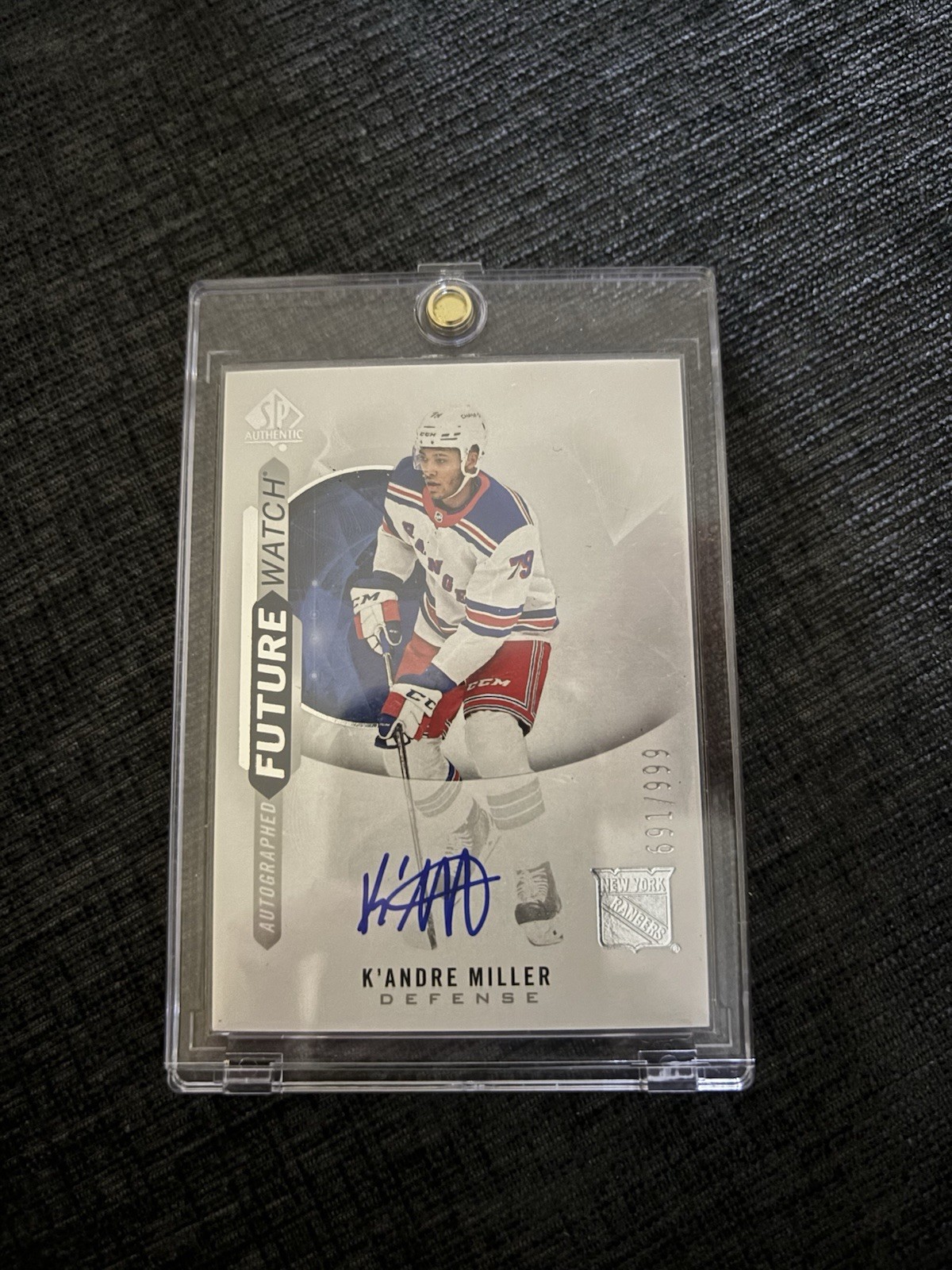 2020-21 Upper Deck SP Authentic K’andre Miller Future Watch Auto /999 #209