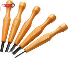 WILLBOND 5 Pcs Linocut Carving Tools Set Linoleum Hand Carving Tools Wood Carvin