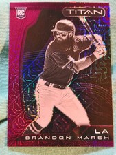 2022 Panini Chronicles - Titan Brandon Marsh #2 Purple Mojo Prizm /99 (RC)