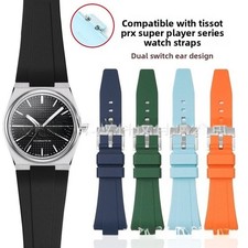 For Tissot PRX High Quality Soft Silicone Quick Release Watch Band Strap 11 12mm