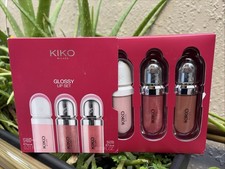 Kiko Milano 3D Hydra Glossy Set of 3 01 Lip Volume Cream, 17 20 Lip Gloss
