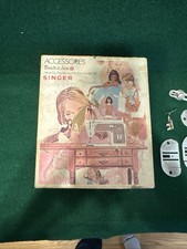 Vtg Singer Touch & Sew Deluxe Zigzag Sewing Machine Model 758 Kit Part 171243