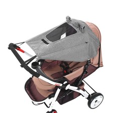 Baby Stroller Sun Shades Pram Universal Breathable one size, Grey