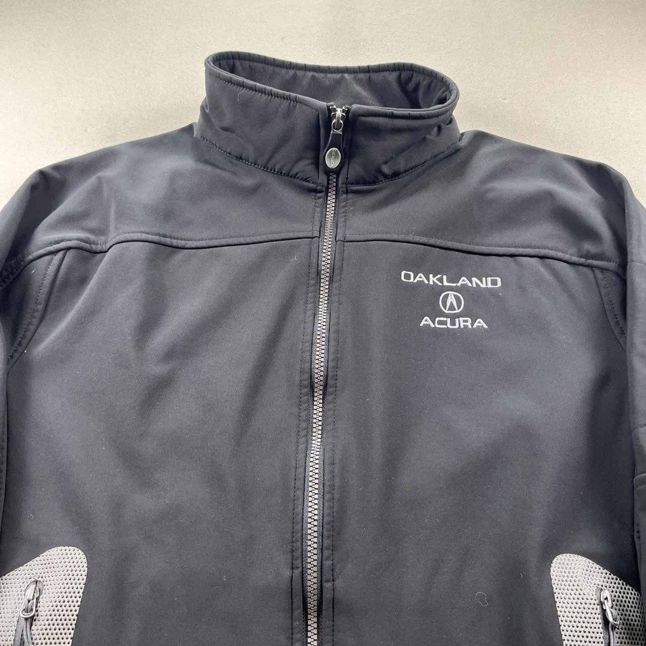 Acura Jacket Mens Small Black Softshell Oakland Cars Employee Fleece Lined Zip - product detail image 2