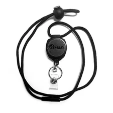 Sidekick Retractable Badge Reel and Keychain Breakaway Lanyard with a Key Rin...