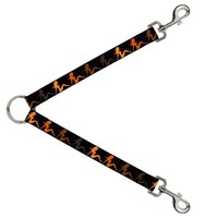 Dog Leash Splitter Mud Flap Girl Repeat Black/Orange Fade (Us Import)