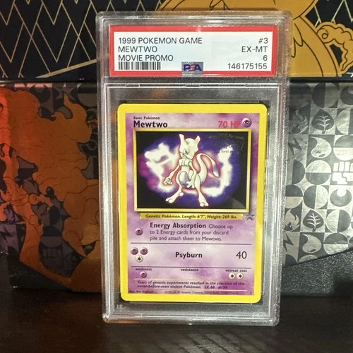 1999 Pokémon Game Movie Mewtwo 3 Movie Promo PSA 6