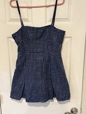 NWT Cider Tweed Sleeveless Split Short Dress Size Large