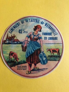 etiquette de fromage LAITERIE DE WATRONVILLE Meuse 55