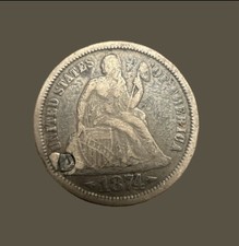 1874 Seated Liberty Dime 