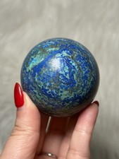 Azurite Malachite Sphere Crystal Polished Gemstone 55mm