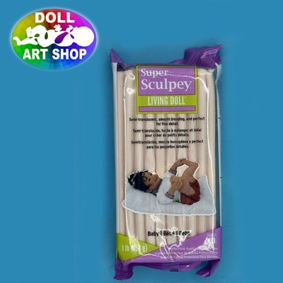 Super Sculpey LIVING PUPPE KNETE 1 Pfund - Baby FRISCHER NEUBESTAND