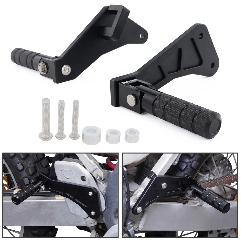 CNC Billet Wide Footpegs Pedals For Suzuki DRZ400E DRZ400S DRZ400SM Rmx250 S R Rm125 Rm250