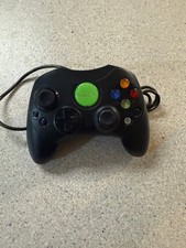 Microsoft Original Xbox Controller Type S X08-19383 Black Green Jewel W CABLE.