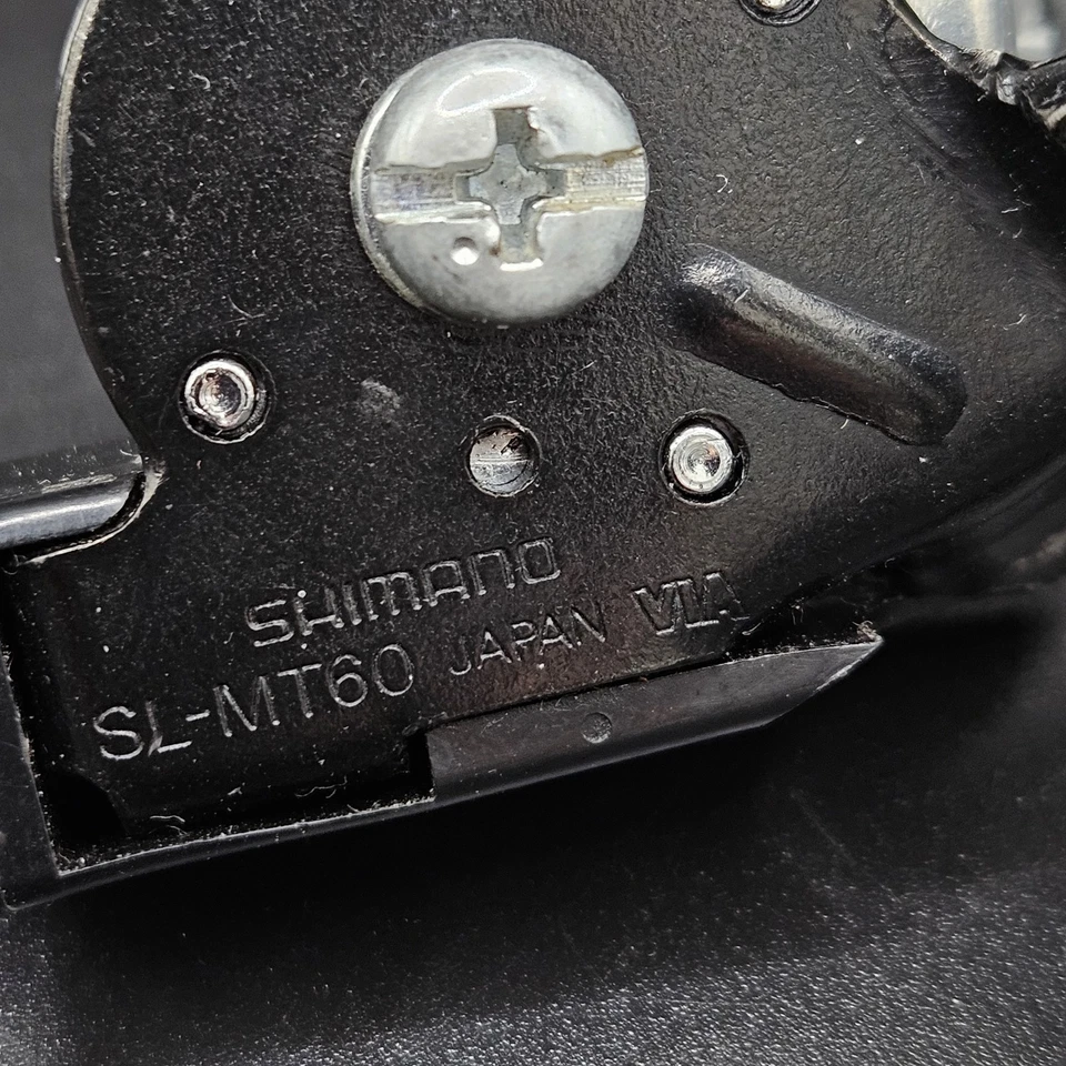 Palanca de cambios de pulgar izquierda/delantera Shimano Deore SL-MT60 de colección, para 3 x 6 velocidades, MTB Foto 3 de 4