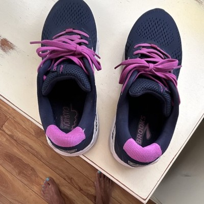 Brooks Ariel Women s Mesh Lace-Up Low Top Sneakers Navy/Pink Running Walking