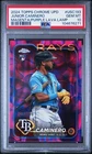 2024 Topps Chrome Junior Caminero RC Magenta / Purple Lava /299 PSA 10 Pop 13 🔥