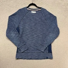 The Normal Brand Sweatshirt Womens XL Blue Terry Crew Neck Outdoors Gorp