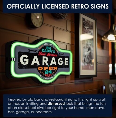 Big Daddy's Garage Neon LED Licht Seil Markise Schild - LED Neon Beleuchtung Schild - Bild 2 von 8