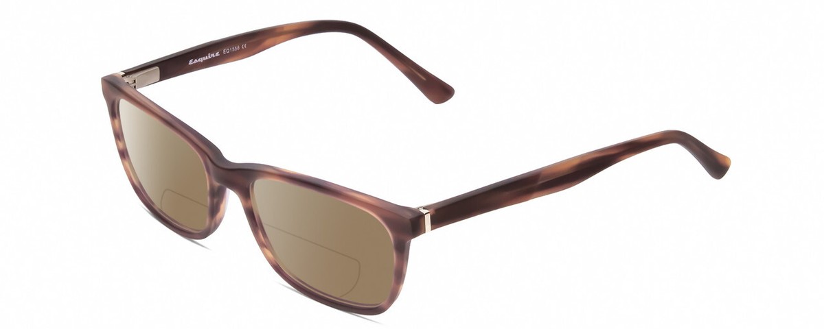 Esquire EQ1558 Mens Cateye Polarized BIFOCAL Sunglasses in