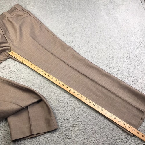 Circle S Western Suit Uomo 46L Giacca + Pantalone (38x33) Marrone Plaid Vintage Cowboy - Foto 22 di 24