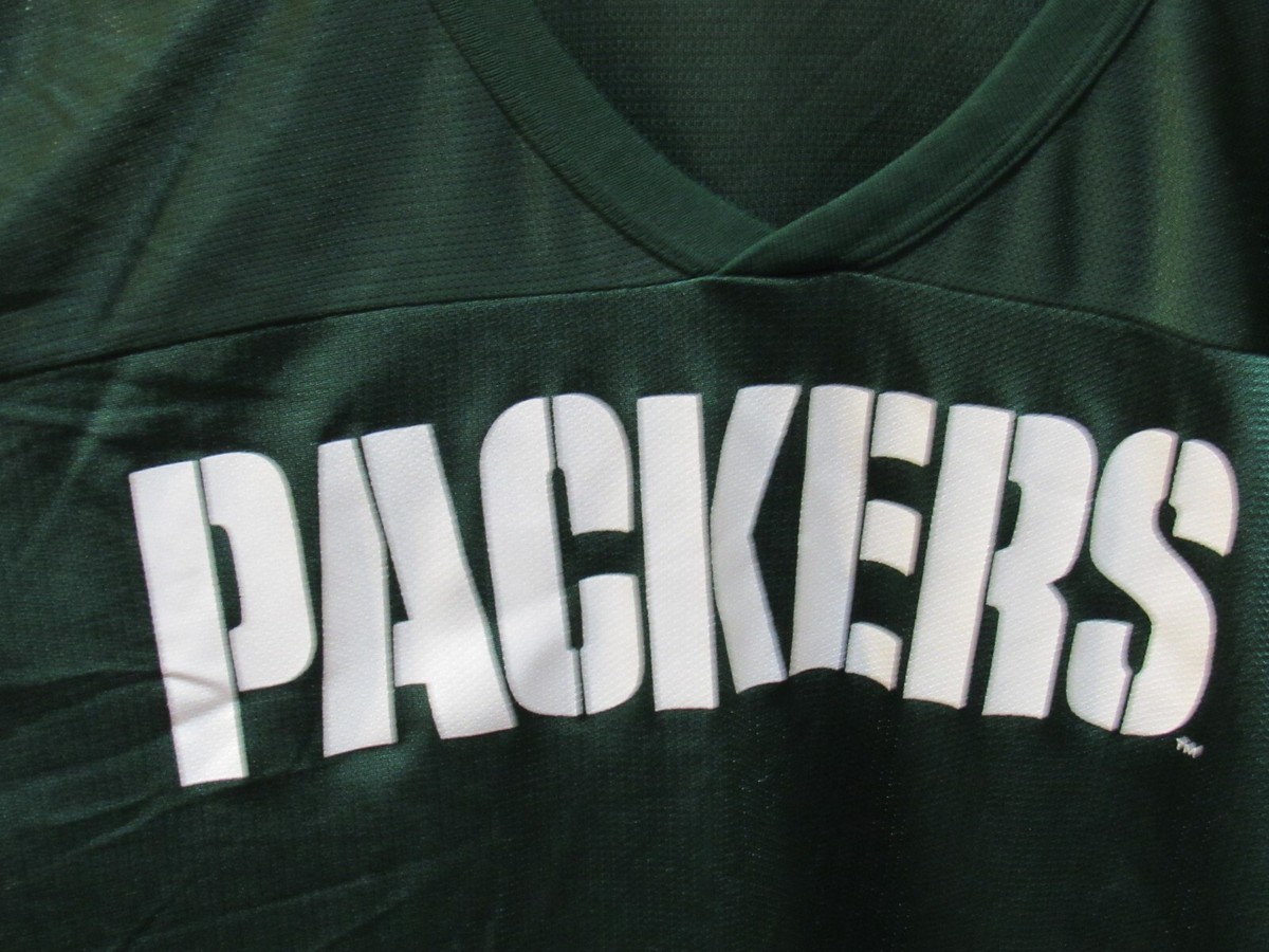 Vintage Green Bay Packers Cropped Practice Jersey Size XL