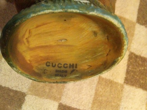 RARE Vintage 1960 Olympic Cucchi Made In Italy Olympia MCMLX Vase Archery - Picture 5 of 7