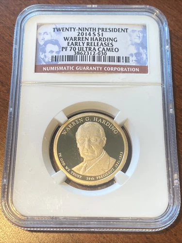 2014 S Warren Harding Presidential Dollar $1 NGC PF70 Ultra Cameo