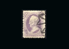 US Stamp Used, VF S#153  Great color, fresh look….Attractive black fancy cancel 