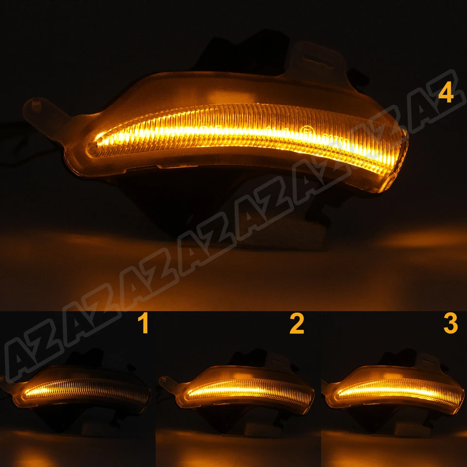 For 2013-20 Lexus IS350 LS460 Sequential LED Side Mirror Lamp Turn Signal Lights - Image 2 of 4