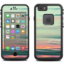 Skin Decal for Lifeproof iPhone 6 Fre Case / Just Breathe sunset scene
