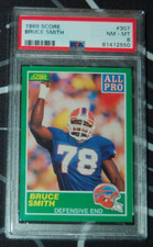 1989 SCORE #307 BRUCE SMITH ALL PRO PSA 8 NM-MT BILLS HOF