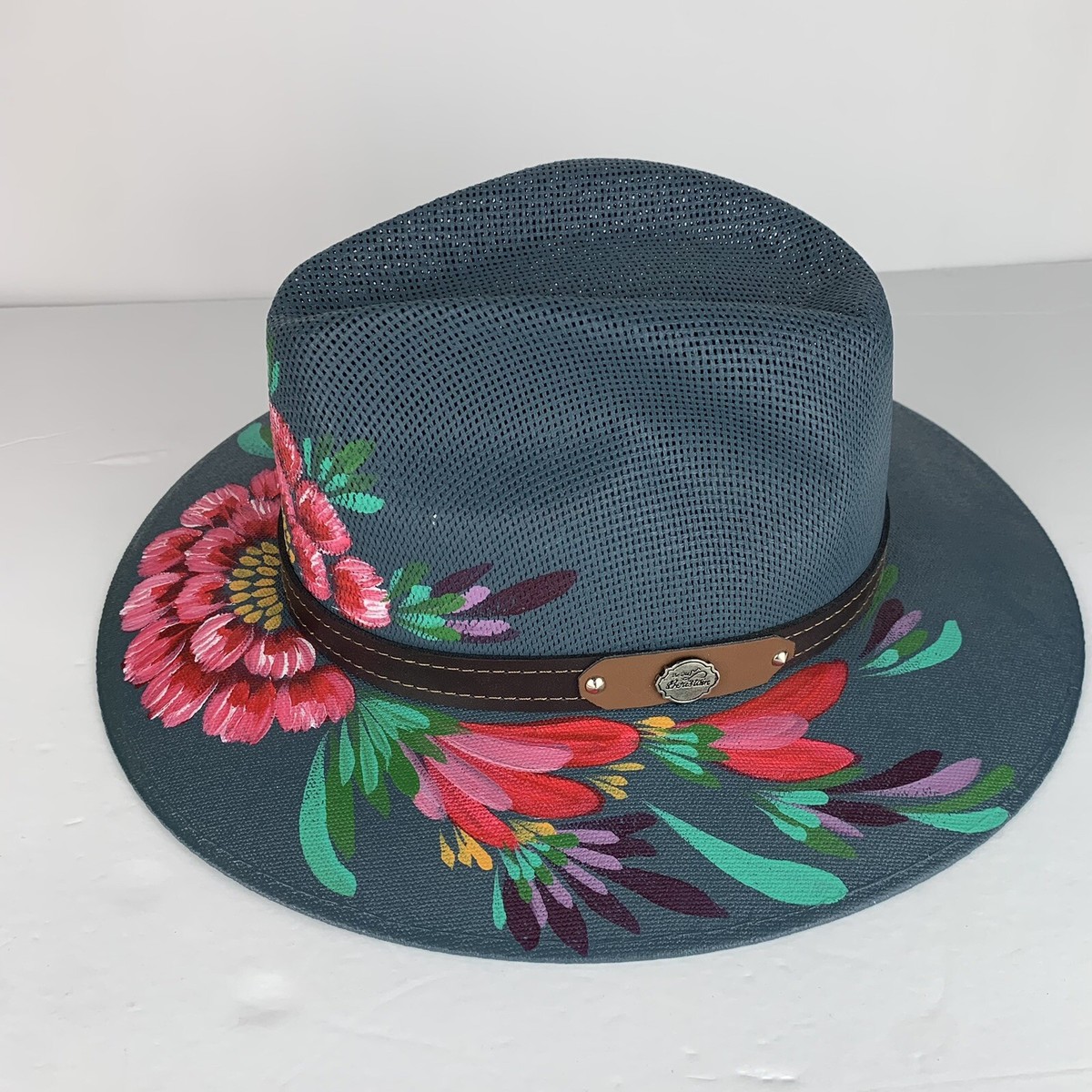 Beristain Fedora Style Hand Painted Mexican Hat Sombrero  display picture 3