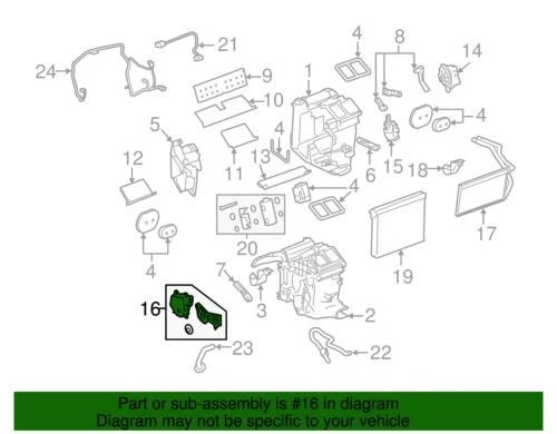 Genuino GM 2008-2015 Cadillac CTS Válvula de temperatura Actuador Leva Link 25865637 Foto 4 de 4