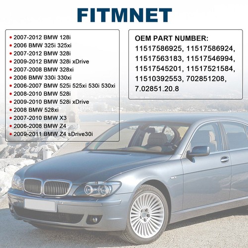 Water Pump W/Thermostat & Bolt For BMW 128i 325i 328i 528i 530i X3 11517586925 - Picture 2 of 6