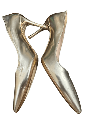 MIU MIU gold Glitter Sole pumps court shoes pointed toe stiletto