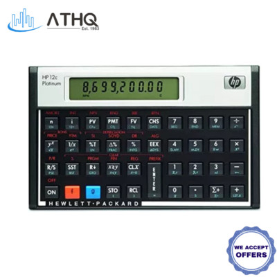 HP 12C Platinum 10-Digit Battery Powered Financial Calculator F2231AA
